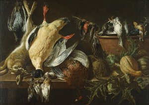 Spiele und Gemüse von Adriaen van Utrecht