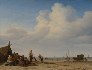 Strandszene von Adriaen van de Velde