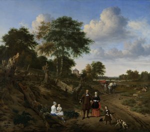 Paar in einer Landschaft, 1667