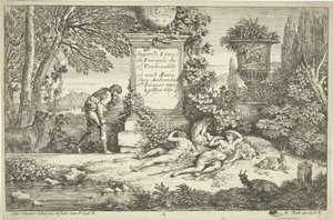 Schlafende Hirtinnen von Adriaen van der Kabel