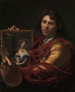 Selbstporträt mit dem Porträt seiner Frau Margaretha van Rees und ihrer Tochter Maria, 1699 von Adriaen van der Werff