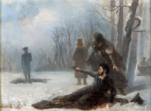 Das letzte Duell von Alexander Puschkin (1799-1837)