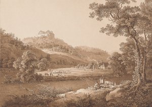 Schloss Augustusburg vom Fluss aus gesehen