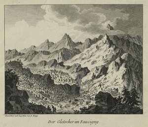 Die Gletscher in Faucigny von Adrian Zingg