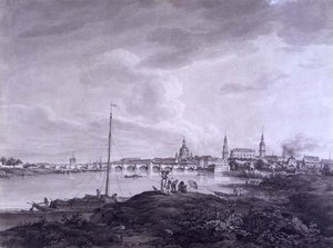 Ansicht von Dresden, ca. 1788 von Adrian Zingg