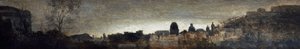 Blick auf Neapel, ca. 1865, von Adriano Cecioni, Öl auf Holz