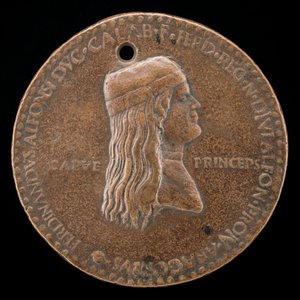 Ferdinand II. von Aragon, gestorben 1496, Prinz von Capua und König von Neapel, 1494 oder früher von Adriano Fiorentino