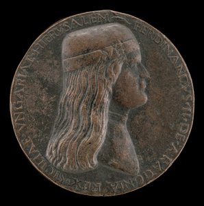 Ferdinand II. von Aragon, gestorben 1496, Prinz von Capua und König von Neapel 1495 [Vorderseite]