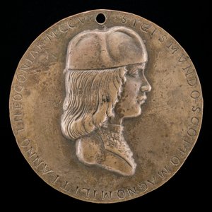 Porträt eines Jungen, wahrscheinlich 1488-1499 von Adriano Fiorentino