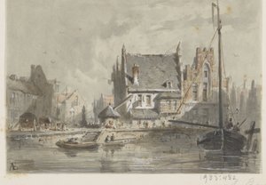 Ansicht in Brügge von Adrianus Eversen (signed by artist)