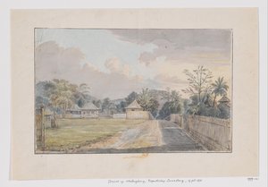 Ansicht von Malangbong, Regentschaft Sumedang, Priangan, West-Java von Adrianus Johannes Bik