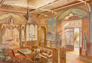 Spielzimmer im assyrischen Stil, Illustration aus 