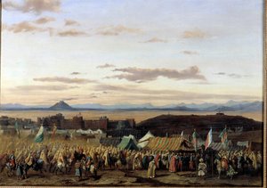 Die Eroberung von Setif in Algerien durch die Truppen des Herzogs von Orleans von Adrien Dauzats