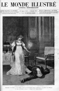 Der Tod von Scarpia (Monsieur Berton), Illustration von Akt 4 von 