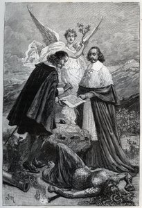 Allegorie des Pyrenäenfriedensvertrags am 7. November von Adrien Emmanuel Marie