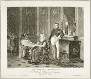 Die Hoffnung der Nachwelt: Der Kaiser, die Kaiserin und der König von Rom von Adrien Pierre Francois Godefroy