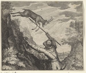 Fabel von der Gämse und dem Jäger