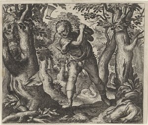 Fabel vom Holzfäller und dem Wald
