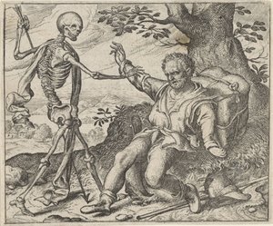 Fabel vom alten Mann und dem Tod von Egidius  Sadeler (II)