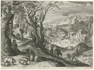 November und Dezember von Egidius  Sadeler (II)