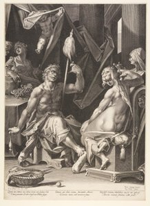 Herkules und Omphale von Aegidius Sadeler II