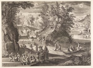Mai/Juni, aus Die zwölf Monate von Aegidius Sadeler II