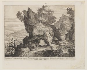 Felsige Landschaft mit St. Hieronymus