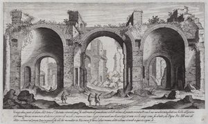 Caracalla-Thermen, Rom (Stich) von Aegidius Sadeler or Saedeler