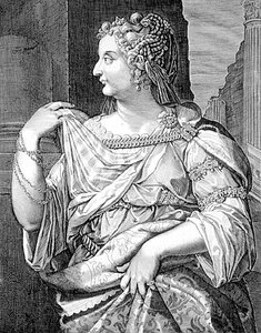 Domitia Longina, Ehefrau von Domitian (Gravur)