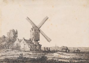 Eine Landschaft mit einer Mühle von Aelbert Cuyp
