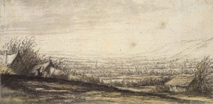 Weite Landschaft mit Hütte und Vieh, spätes 17. Jahrhundert von Aelbert Cuyp
