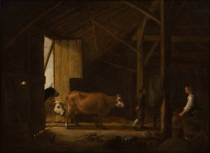 Inneres eines Kuhstalls von Aelbert Cuyp