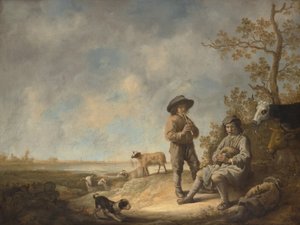 Pfeifende Hirten, ca. 1643-44 von Aelbert Cuyp