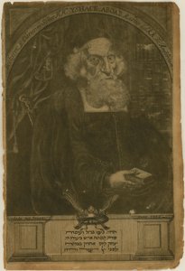 Porträt von Isaac Aboab da Fonseca von Aernout Naghtegael