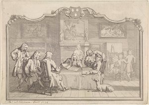 Gilde des Heiligen Lukas in Dordrecht, 1736 von Aert Schouman