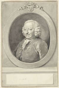 Porträt von Johan Hudde Dedel, im Oval, nach links von Aert Schouman