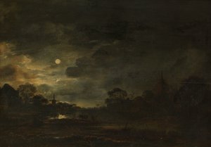 Landschaft im Mondlicht