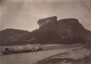 Tempel von Tai-wang bei Wu ü nahe Sing Chang Tee Markt, ca. 1869