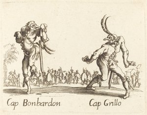 Kapitän Bonbardon und Kapitän Grillo von After Jacques Callot