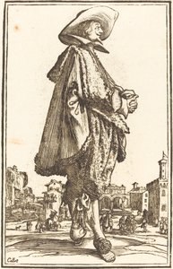Edler Mann mit gefalteten Händen von After Jacques Callot