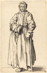 Einäugige Frau