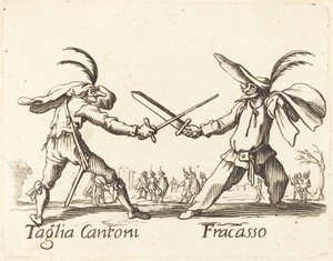 Taglia Cantoni und Fracasso von After Jacques Callot