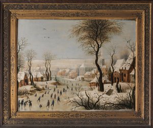 Winterlandschaft mit Vogelfalle von After Pieter Brueghel the Elder