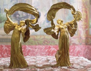 Tanzende Figuren von einem Tischmittelstück, Sevres, 1900