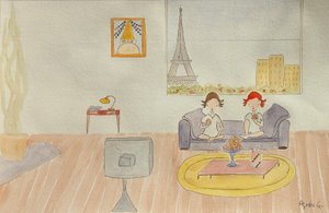 Die Reise, Wohnzimmer