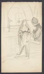 Entwurf zu "Agnete" von Agnes Slott Møller
