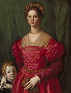 Eine junge Frau und ihr kleiner Junge, ca. 1540 von Agnolo Bronzino