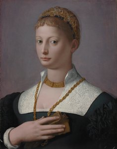 Porträt einer Frau, um 1550 von Agnolo Bronzino