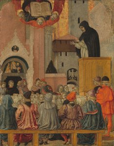 Ein Dominikaner predigt von Agnolo degli Erri