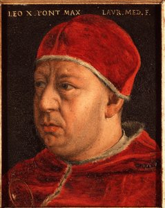 Porträt von Papst Leo X (Leo X) (Johannes von Medici) von Agnolo Bronzino